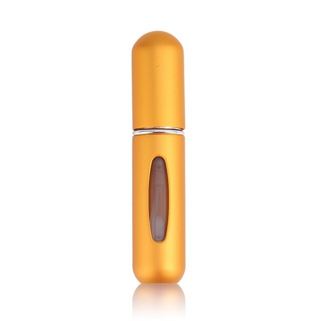 Cosmetic bottle aluminum 5ml rechargeable metal perfume bottle