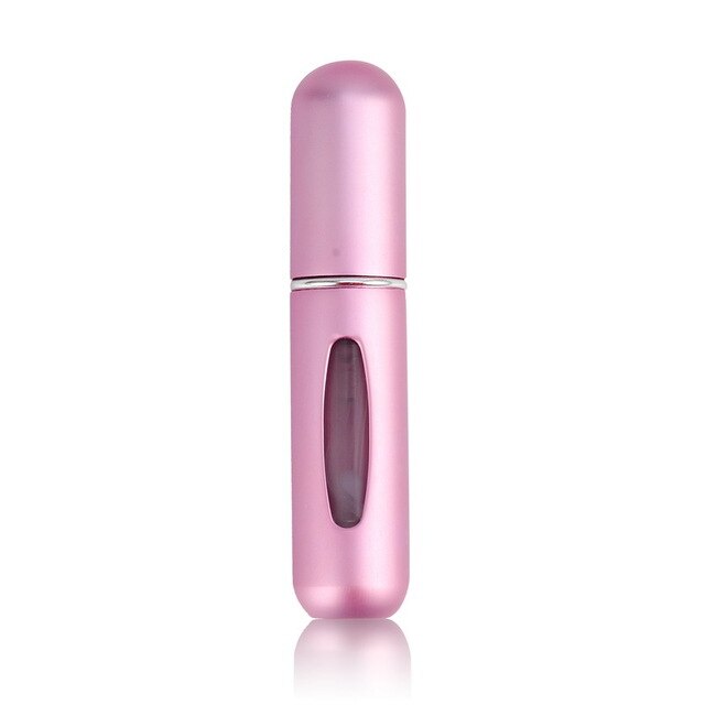 Cosmetic bottle aluminum 5ml rechargeable metal perfume bottle