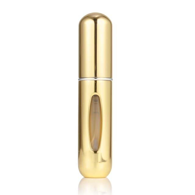 Cosmetic bottle aluminum 5ml rechargeable metal perfume bottle