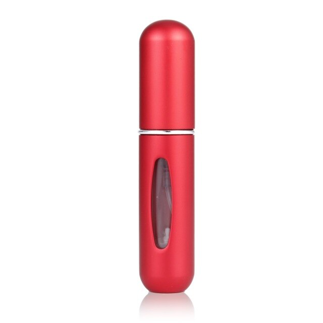 Cosmetic bottle aluminum 5ml rechargeable metal perfume bottle