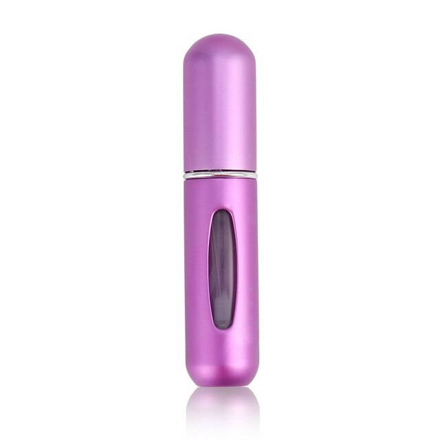 Cosmetic bottle aluminum 5ml rechargeable metal perfume bottle