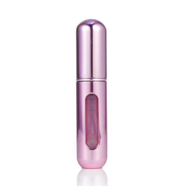 Cosmetic bottle aluminum 5ml rechargeable metal perfume bottle