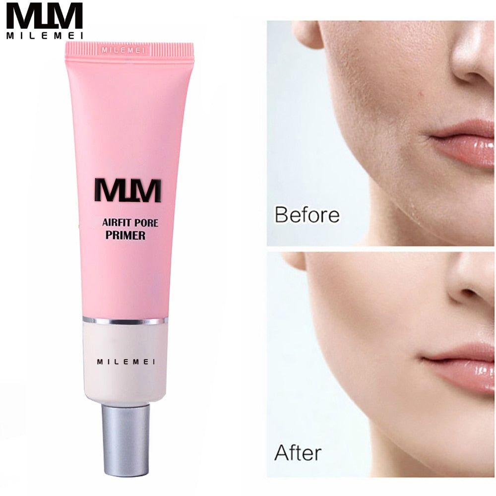 MILEMEI W Airfit Pore Primer Foundation Concealer Base for Makeup Cosmetics Skin Concealer Primer Face Airfit Pore Primer W