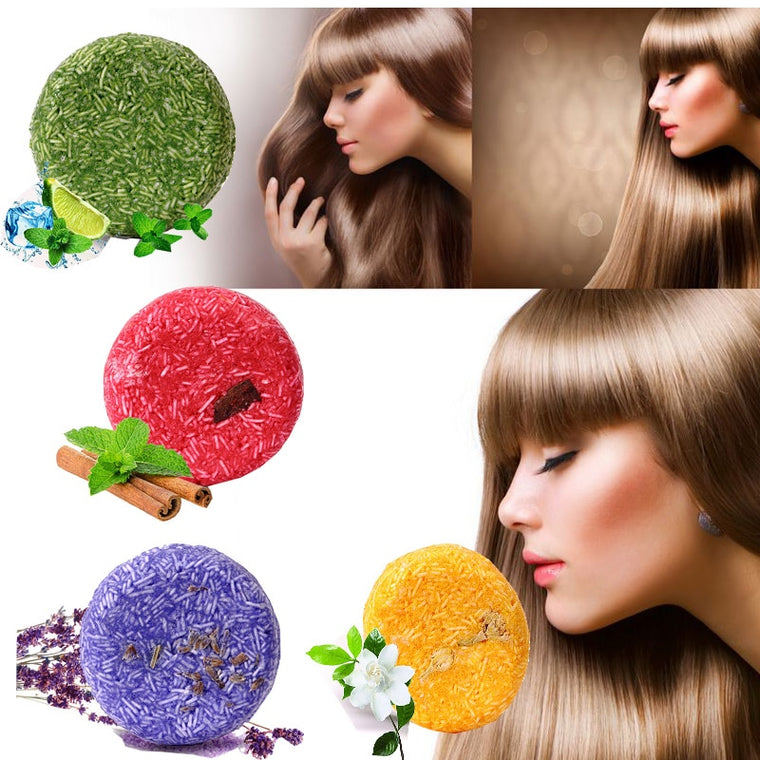 Handmade Hair Shampoo Magic Soap Bar Pure Natural Dry Shampoo Soap Oil-control Anti-Dandruff Off Hair Care Shampoo