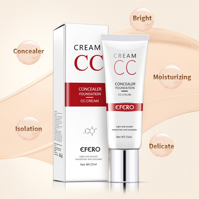 CC Cream Makeup Cover Liquid Baby Skin Smooth Concealer Primer BB Cream Makeup Whitening Moisturizer Organic Cosmetic TSLM1